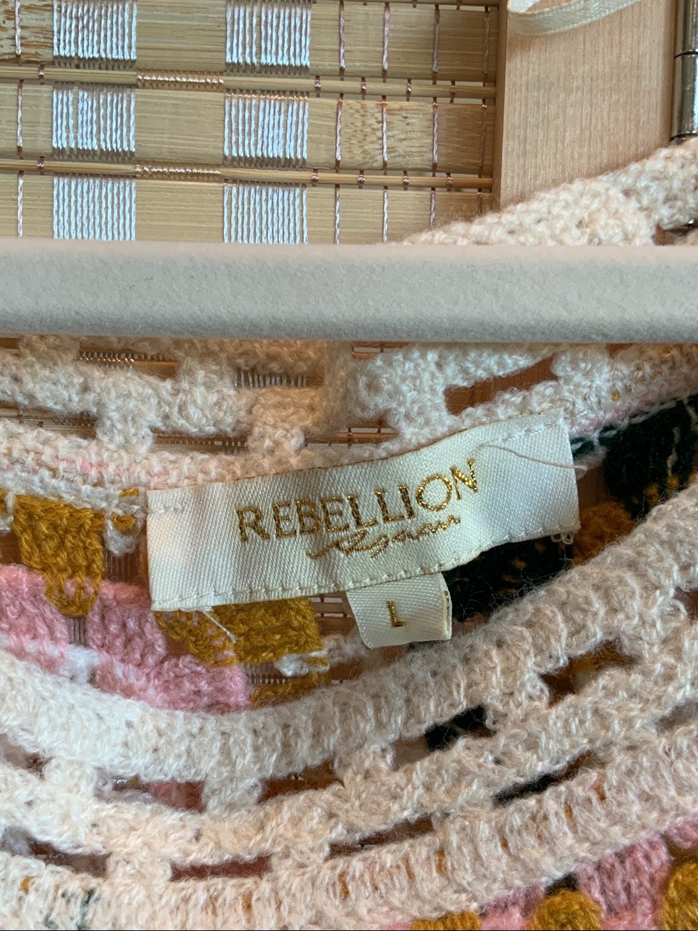 Rebellion Crochet Knit Top vintage inspired! - Picture 2 of 9